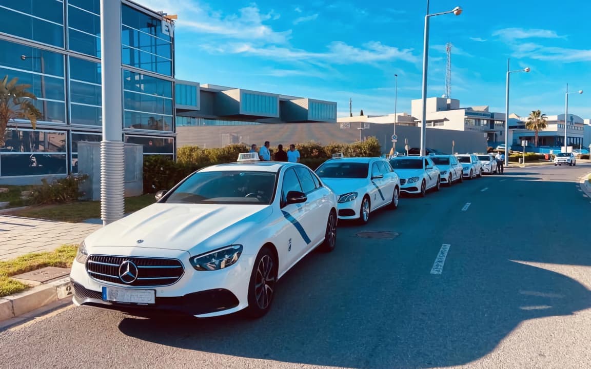 Parada de taxis en Malaga